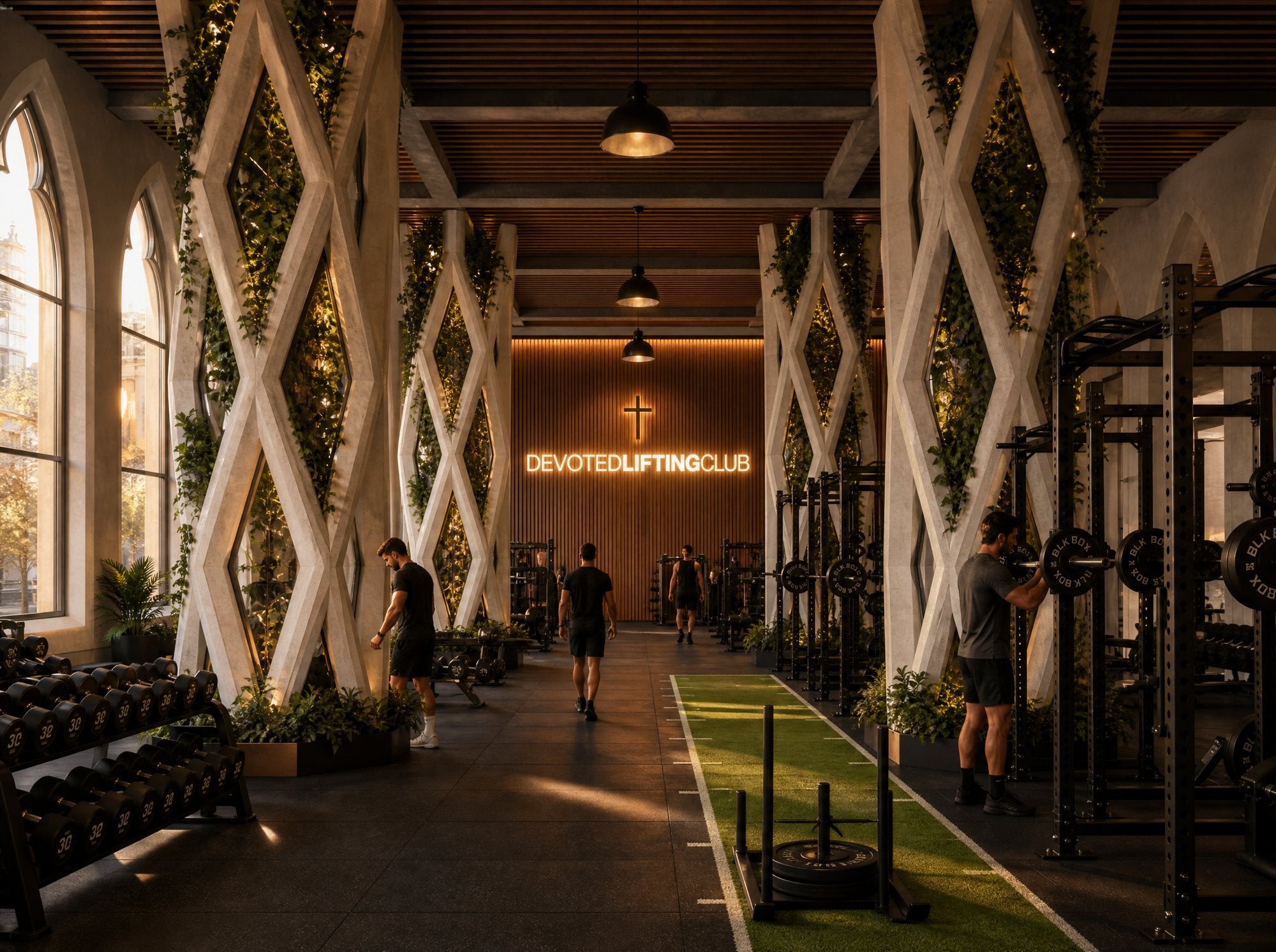Gym building — closed on Sunday